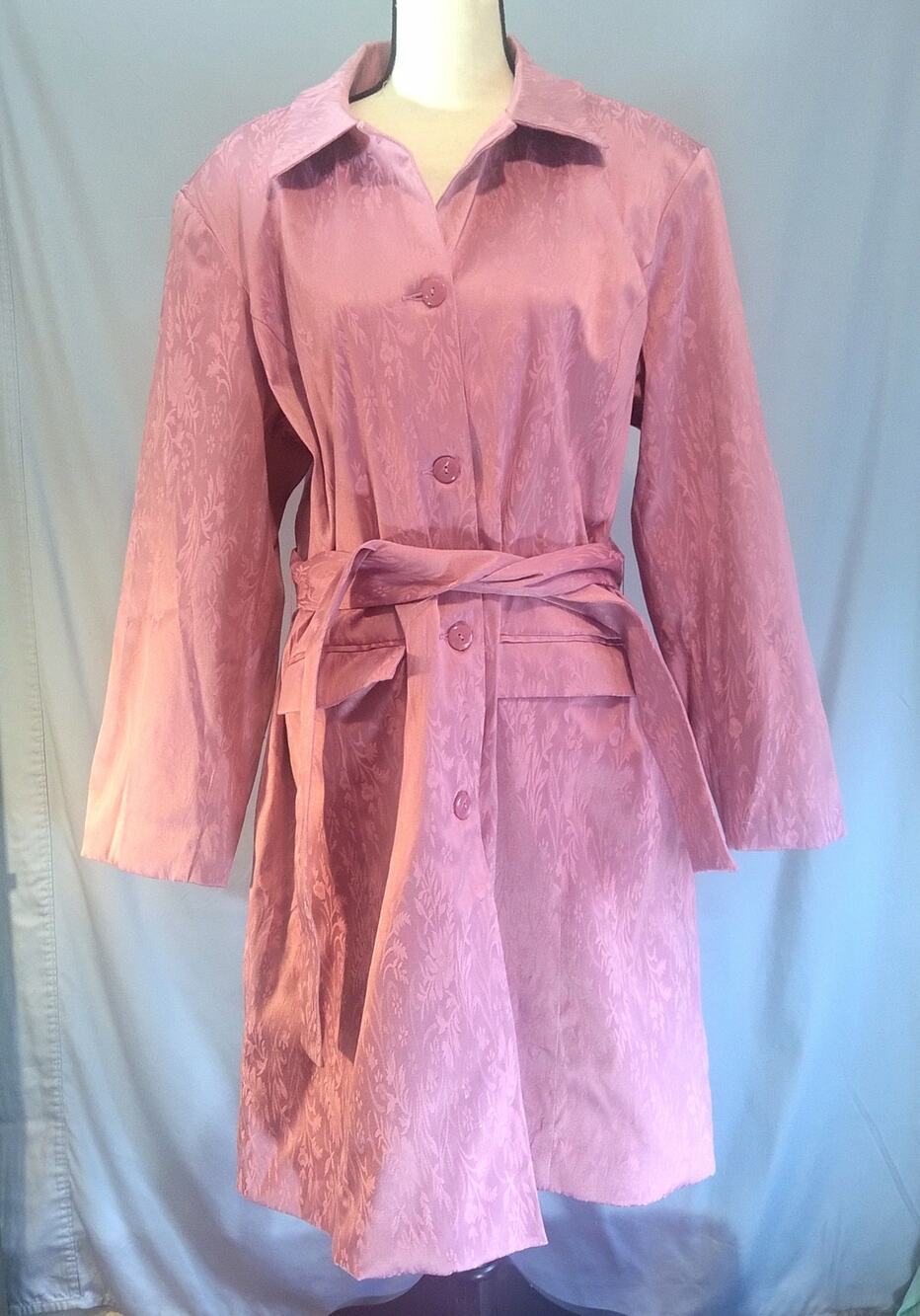 Terry Lewis Classic Luxuries Pink Med-long Coat